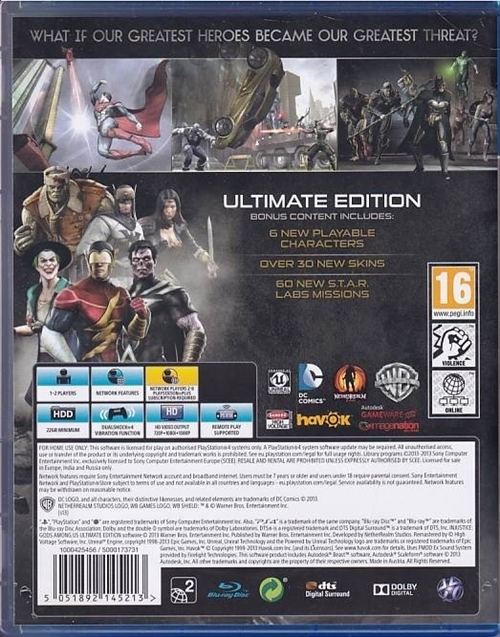 Injustice - Gods Among us - PS4Spil (B Grade) (Genbrug)